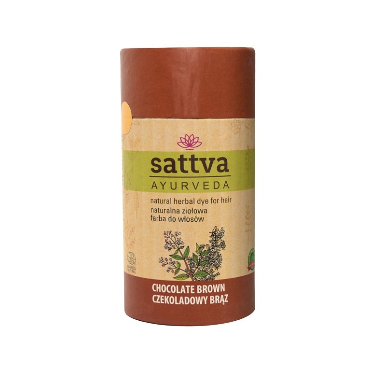 Sattva Ayurveda Natural Herbal Hair Dye Chocolate Brown 150 g