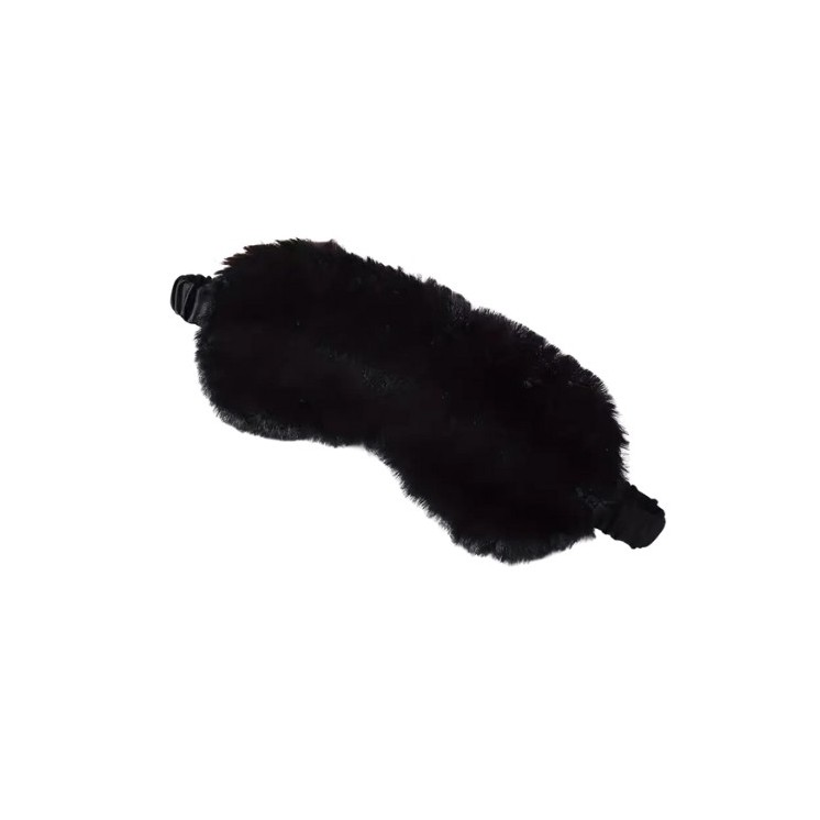 Pluszowa Maska na oczy do spania Black 1 sztuka