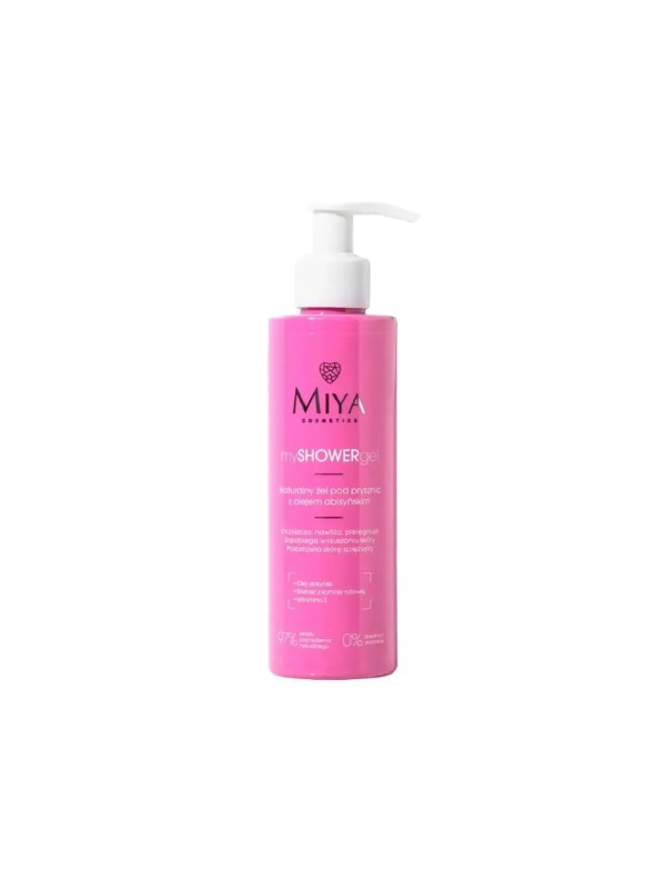 Miya Cosmetics mySHOWERgel natural Shower gel with Abyssinian Oil 190 ml