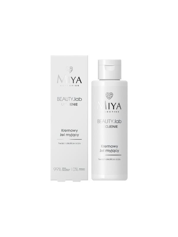 Miya Cosmetics BEAUTY .lab Soothing creamy cleansing gel for the face and eye area 100 ml