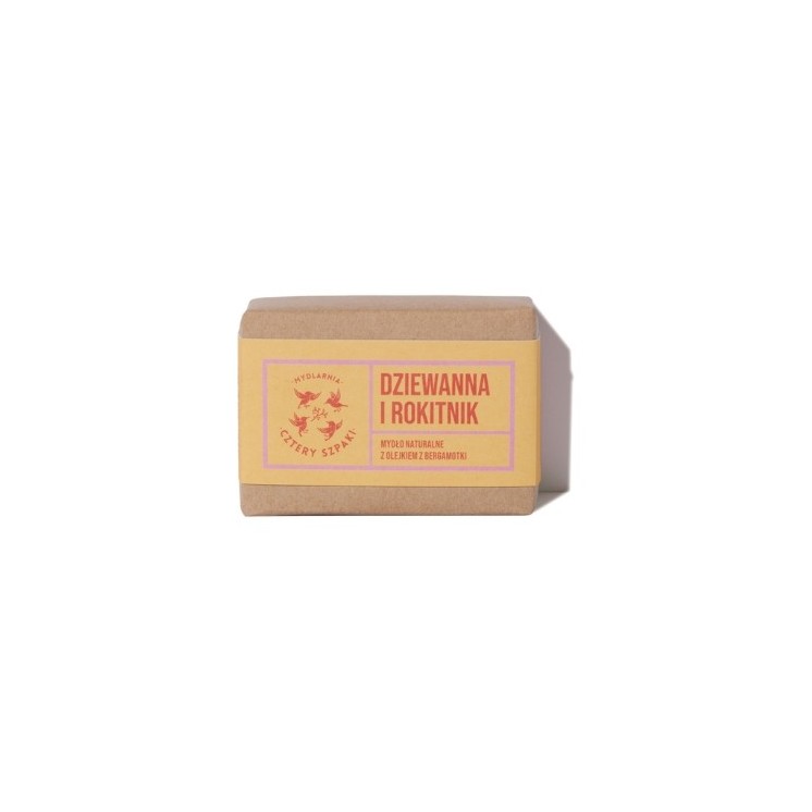 Mydlarnia Cztery Szpaki natural Mullein and Sea Buckthorn soap 110 g