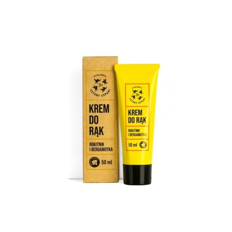 Mydlarnia Cztery Szpaki Krem do rąk Rokitnik i Bergamotka 50 ml