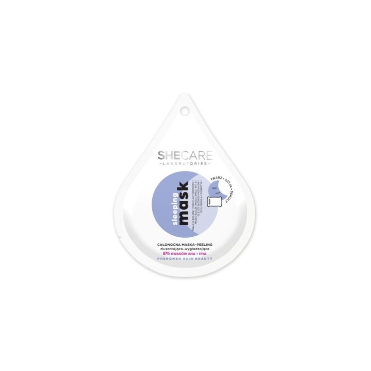 SheCare Sleeping Mask Całonocna Maska - Peeling do twarzy złuszczająco - wygładzająca 10 ml