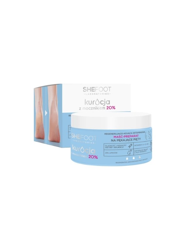 SheFoot Regenerating and soothing vitamin ointment - Foot preparation for cracked heels with Urea 20% 80 ml