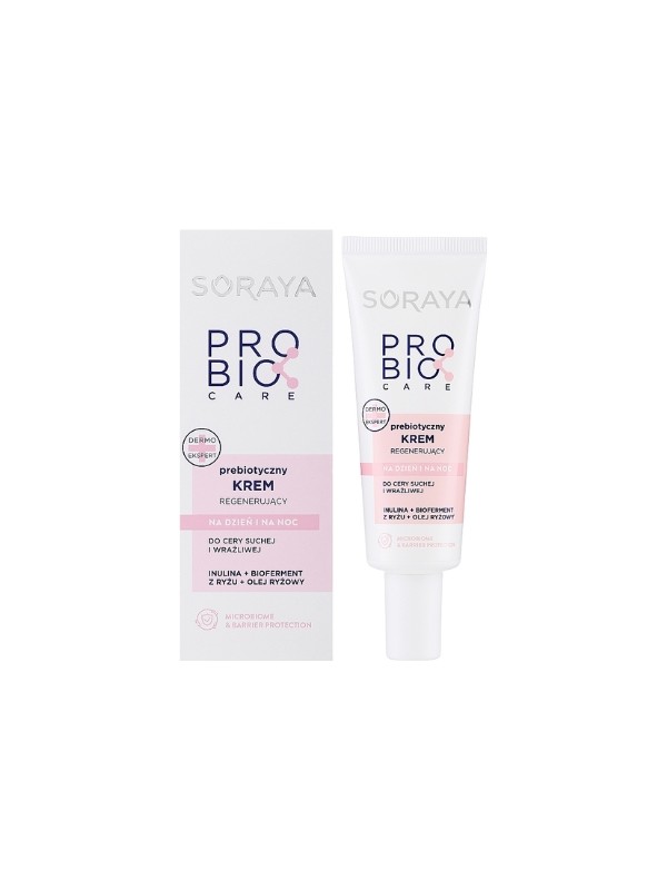 Soraya ProBio Care Prebiotic Regenerating Face Cream for Dry and Sensitive Skin Day and Night 50 ml