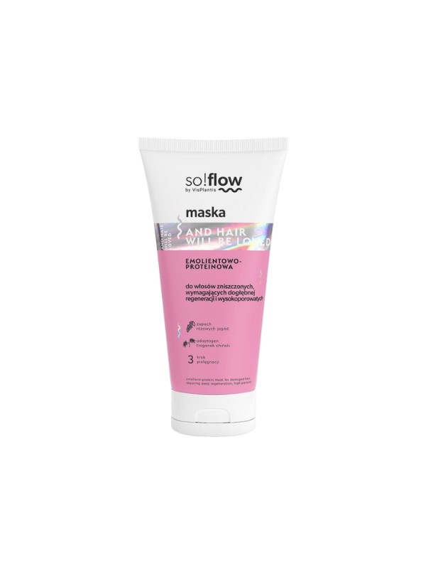 So!flow Protein-Emollient Mask for high porosity hair requiring deep regeneration 200 ml