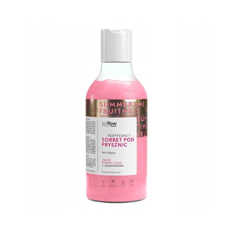 So!flow Energizing body Sorbet for shower Guava , Lychee 400 ml
