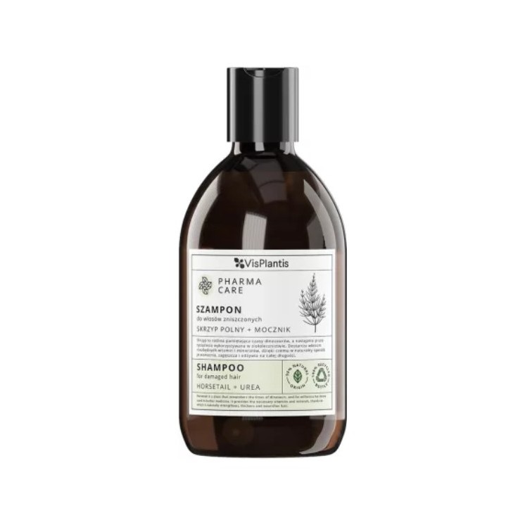 Vis Plantis Pharma Care Szampon do włosów zniszczonych Skrzyp Polny + Mocznik 500 ml
