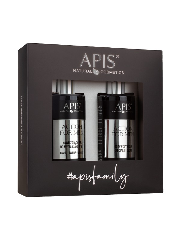 Apis Action for Men Set Shower gel + body and hand cream