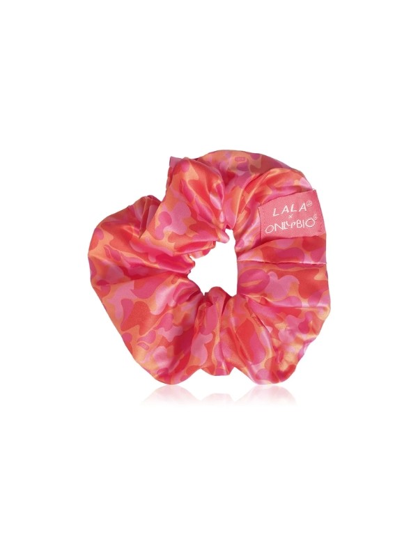 ONLYBIO x PLNY LALA Scrunchie do włosów XL Strawberries & Oranges 1 sztuka