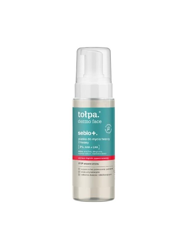 Tołpa Dermo Face Sebio+. Facial cleansing foam 2 acids 150 ml