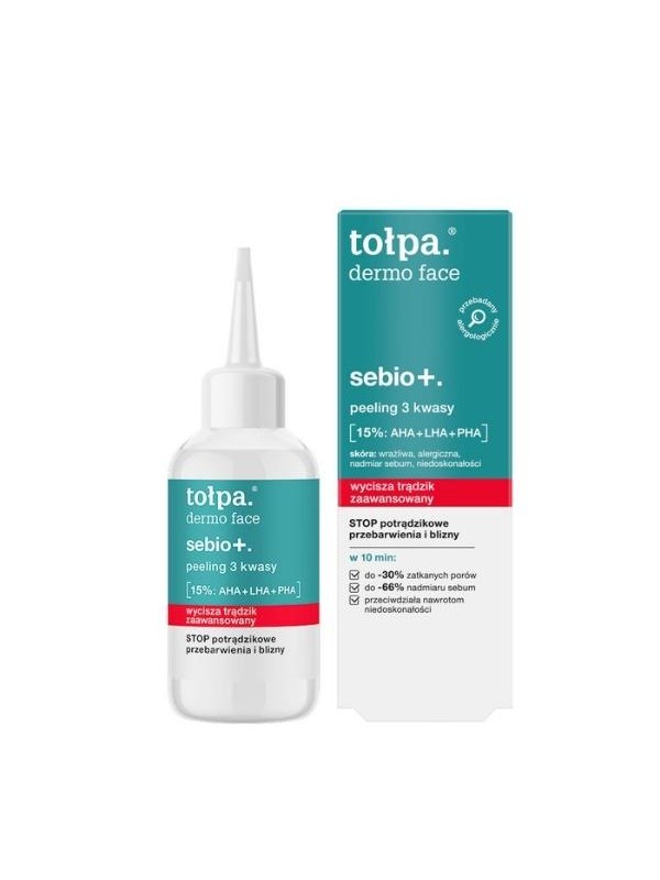 Tołpa Dermo Face Sebio+. Facial Peeling 3 acids 50 ml