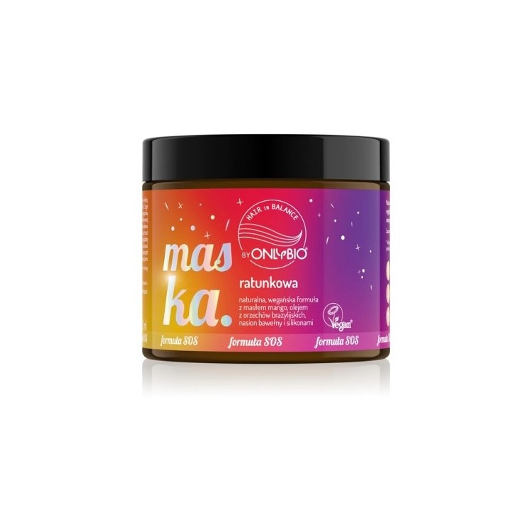 ONLYBIO Hair in Balance Rescue mask for hair of all porosity 200 ml