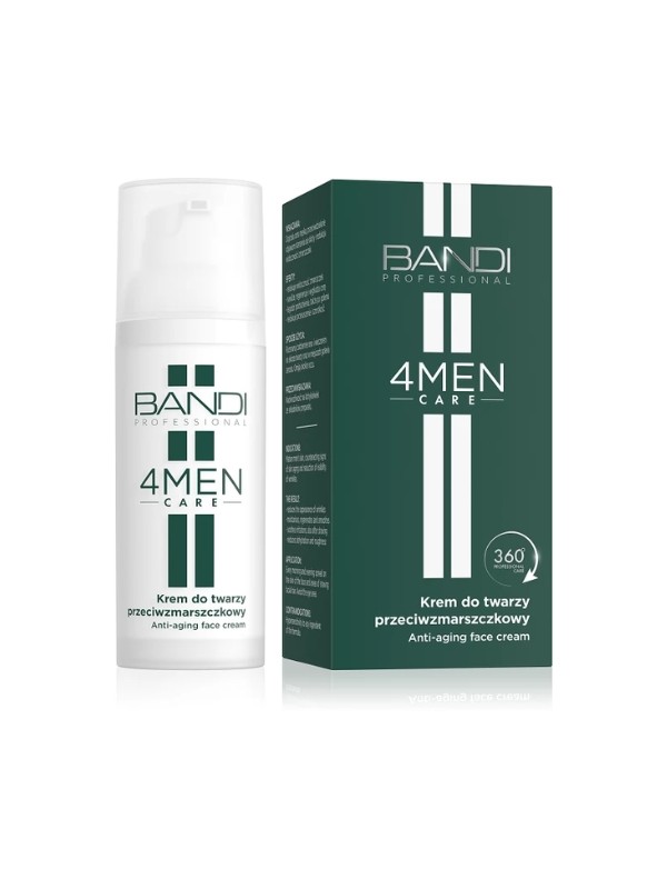 Bandi 4Men Care Przeciwzmarszczkowy Krem do twarzy dla mężczyzn 50 ml