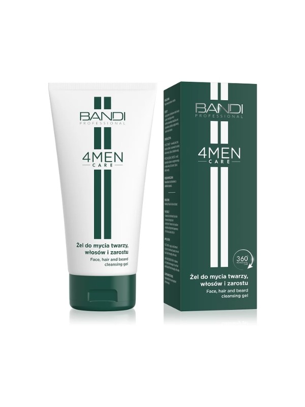 Bandi 4Men Care Gel for washing face, hair and beard 150 ml