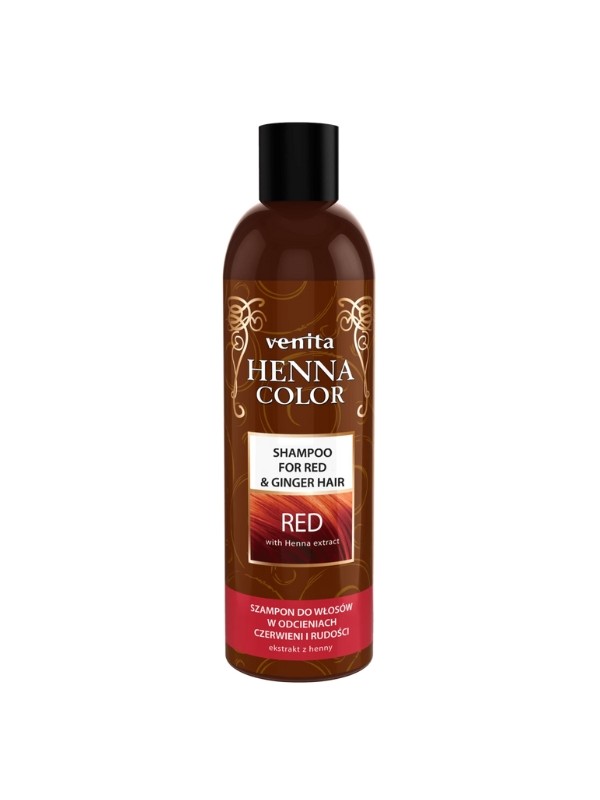 Venita Henna Color Shampoo for hair in shades of red and red Red 250 ml