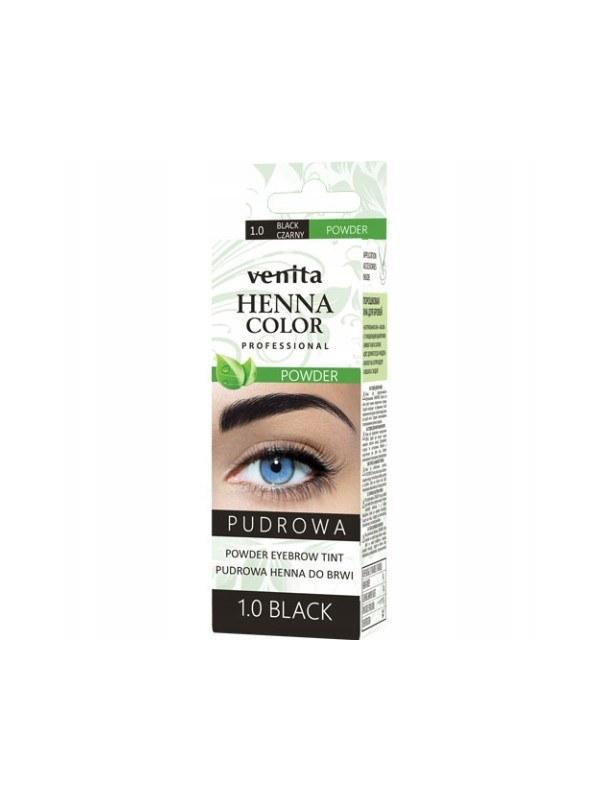 Venita Professional powder Henna for eyebrows /1.0/ Black 4 g