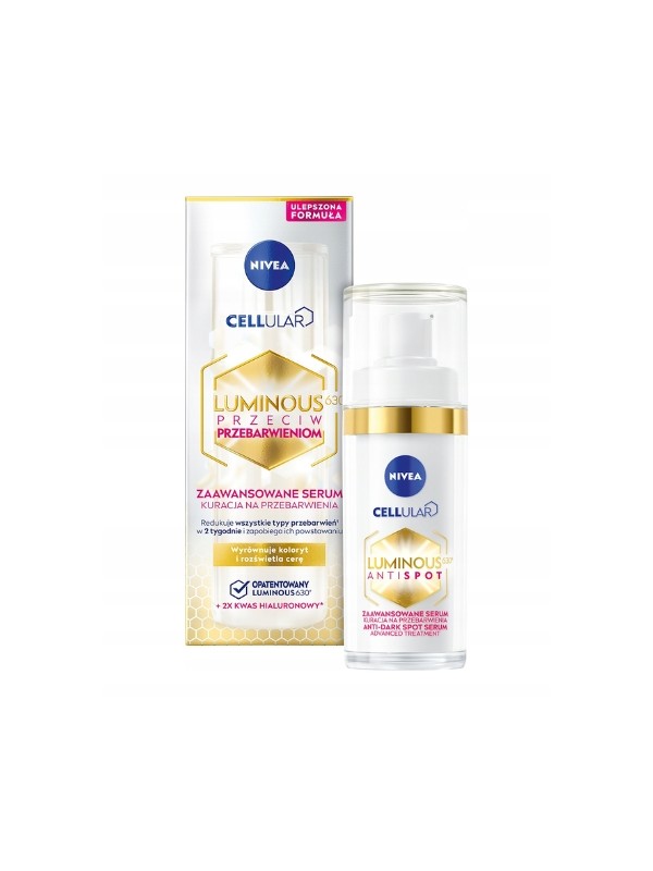 Nivea Cellular Iluminous Anti Spot Serum do twarzy Kuracja na przebarweinia 30 ml