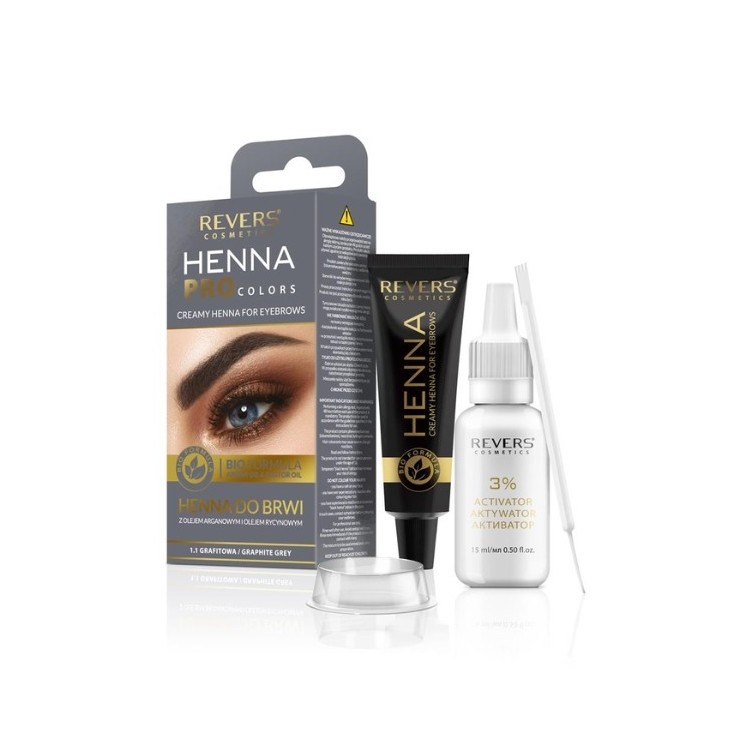 Revers Henna in cream for eyebrows and eyelashes /1.1/ Graphite