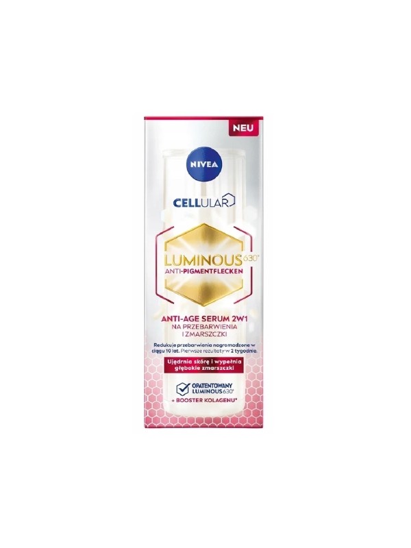 Nivea Cellular Iluminous Anti-Age 2in1 Facial Serum for discolorations and wrinkles 30 ml