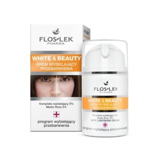 Floslek White & Beauty Krem do twarzy wybielający przebarwienia 50 ml