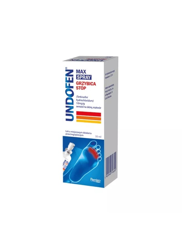 Undofen Max przeciwgrzybiczny Spray do stóp 30 ml