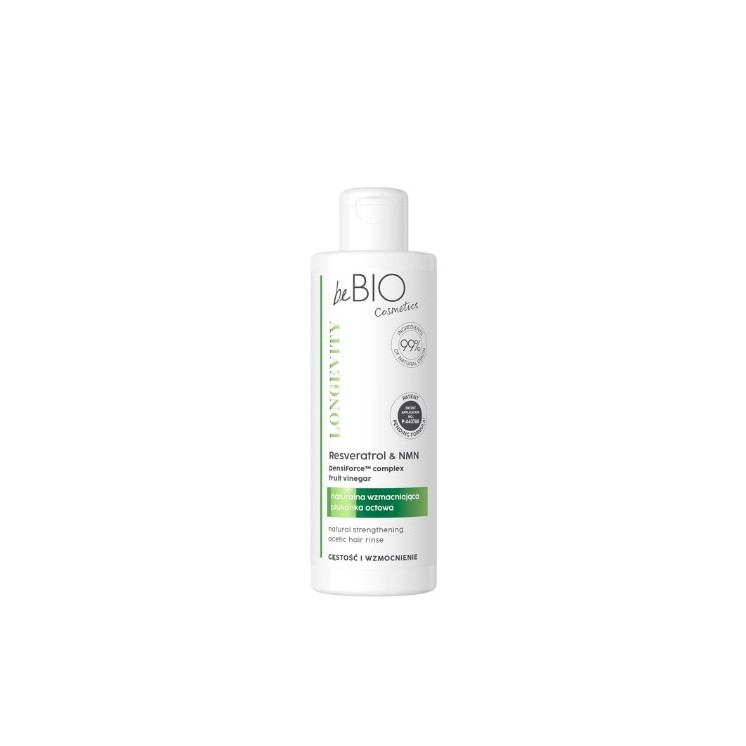 beBIO Ewa Chodakowska LONGEVITY Naturalna rycynowa Płukanka do włosów Gęstość i Wzmocnienie 200 ml