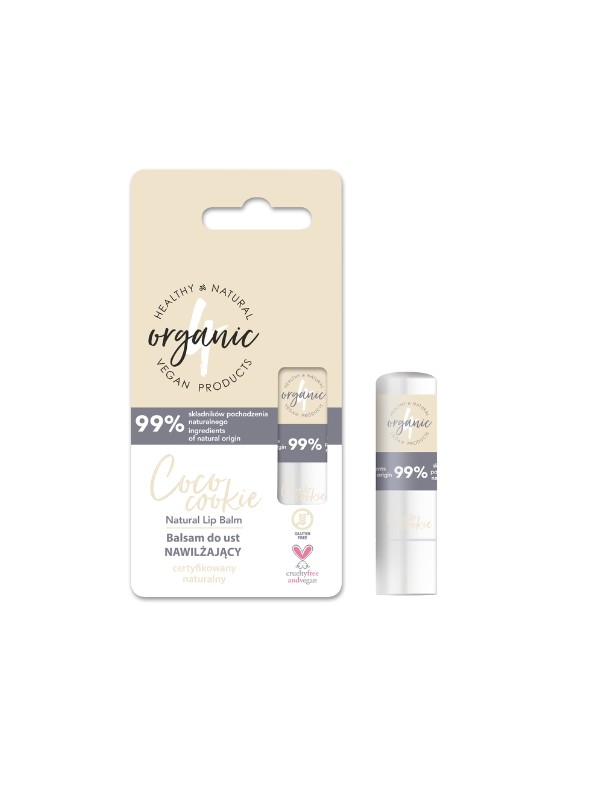 4Organic Natural moisturizing Coco Cookie lip balm 5 g