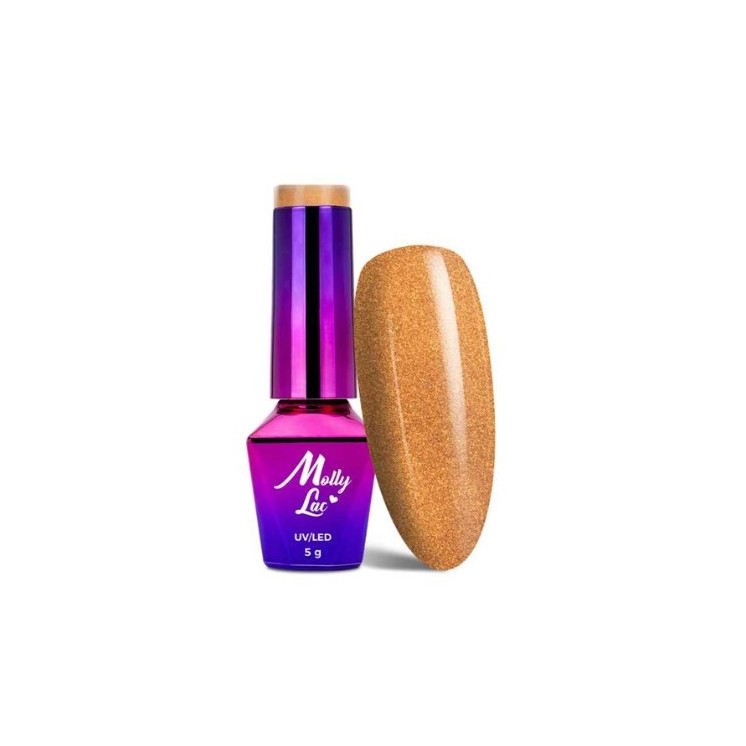 MollyLac /620/ Story Time Lakier Hybrydowy Golden Gift 5 ml