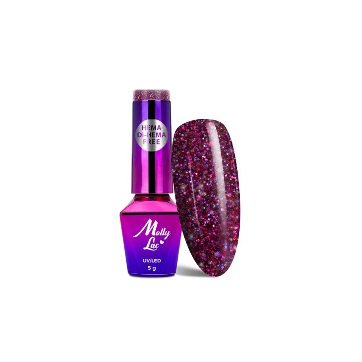 MollyLac /633/ Spotlight Lakier Hybrydowy Passionate 5 ml