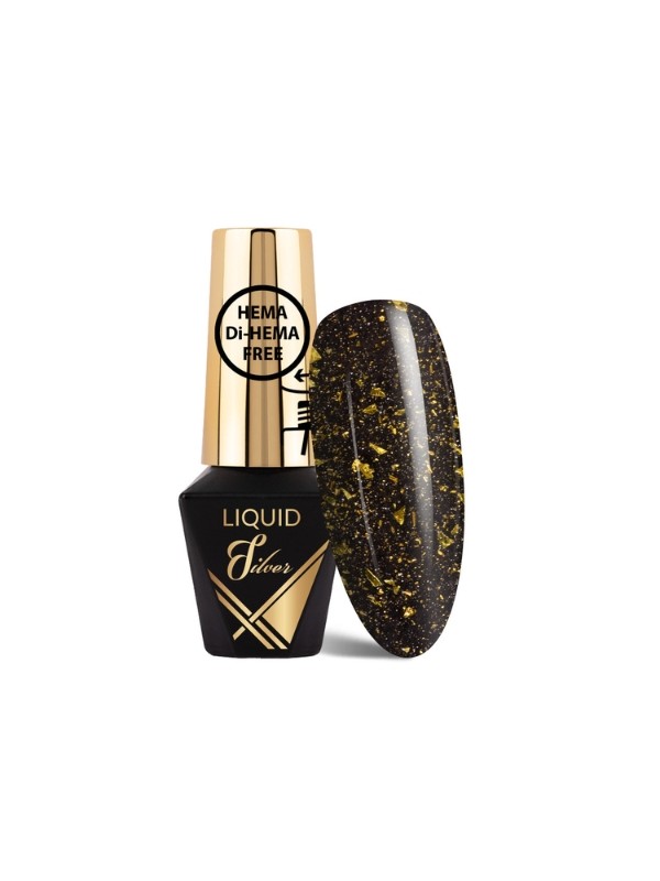 MollyLac Liquid Gold 2in1 Color and Nail Top Liquid Gold 10 g