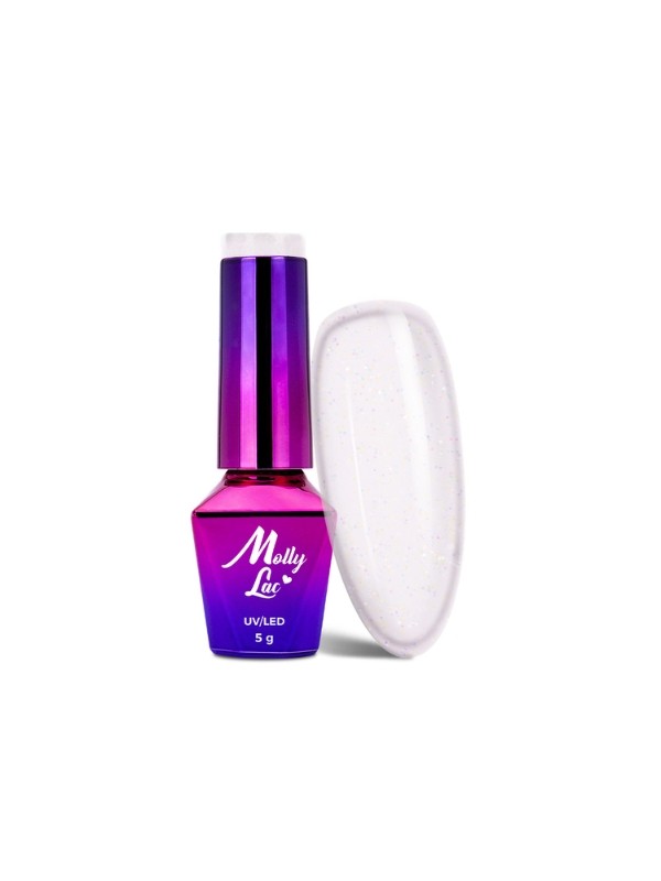 MollyLac /220/ Winter Crystalize Hybrid Nail Polish Morning Light 5 ml