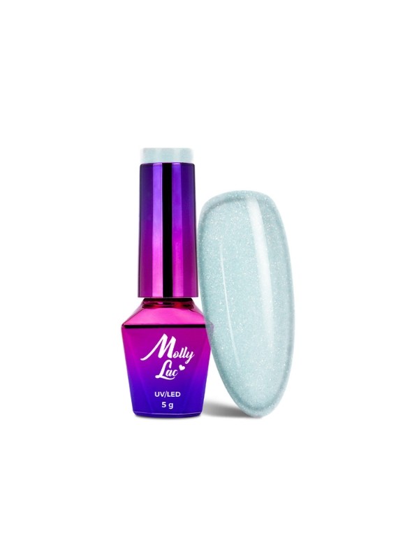 MollyLac /228/ Winter Crystalize Hybrid Nail Polish Candyman 5 ml