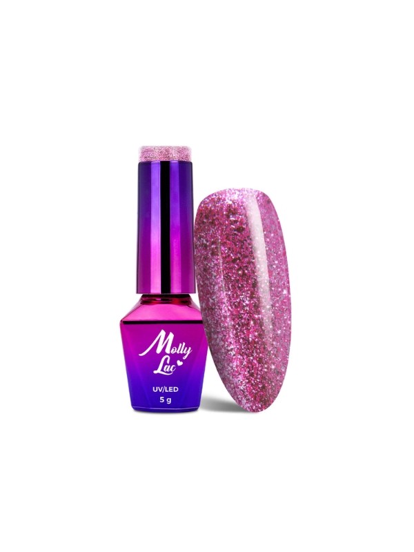 MollyLac /540/ Luxury Glam Lakier Hybrydowy Pink Reflections 5 ml