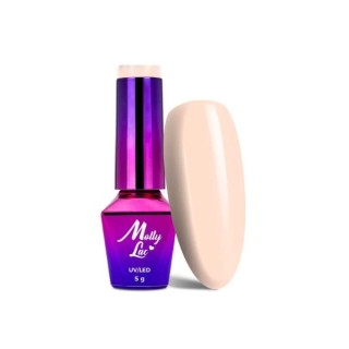 MollyLac /126/ Yoghurt Milky Muffin Hybrid Nail Polish 5 ml