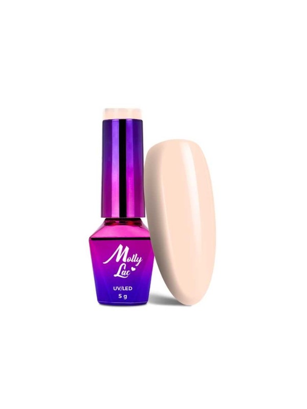 MollyLac /126/ Yoghurt Milky Muffin Hybrid Nail Polish 5 ml