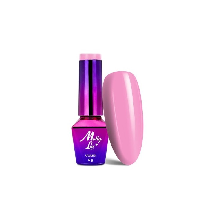 MollyLac /121/ Yoghurt Marshmallow Hybrid Nail Polish 5 ml