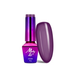 MollyLac /113/ Welcome to Ibiza Lakier Hybrydowy Grape Sorbet 5 ml