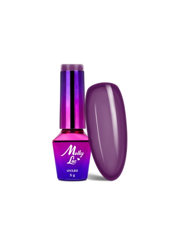 MollyLac /113/ Welcome to Ibiza Hybrid Nail Polish Grape Sorbet 5 ml