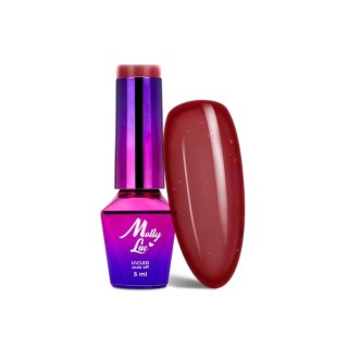 MollyLac /197/ Hearts & Kisses Lakier Hybrydowy Dazzling Kisses 5 ml