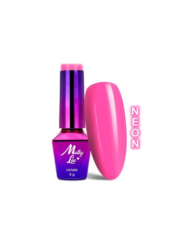 MollyLac /332/ Fancy Fashion Hybrid Varnish Splash of Pink 5 ml