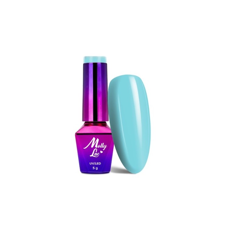 MollyLac /338/ Fancy Fashion Blue Pounch Hybrid Nail Polish 5 ml