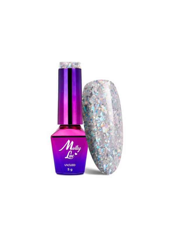 MollyLac /531/ Crushed Diamonds Hybrid Lacquer Exclusive Moi 5 ml