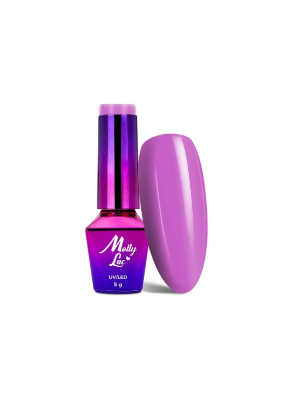 MollyLac /17/ Coctails & Drinks Hybrid Lacquer Purple Smoothie 5 ml