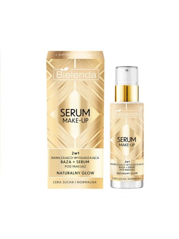 Bielenda Serum Make-up 2w1 nawilżająco-wygładzająca Baza + serum pod makijaż Naturalny Glow 30 g