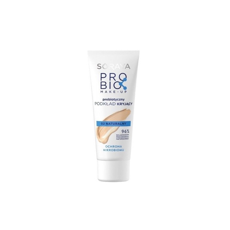 Soraya ProBio Care Make-up prebiotyczny Podkład do twarzy kryjący /02/ Naturalny 30 ml