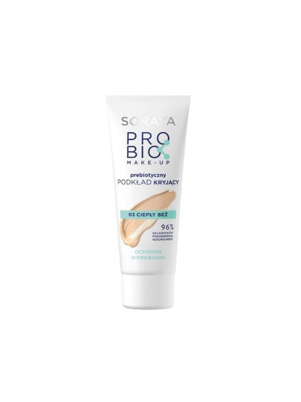 Soraya ProBio Care Prebiotic Make-up Covering face foundation /03/ Warm beige 30 ml