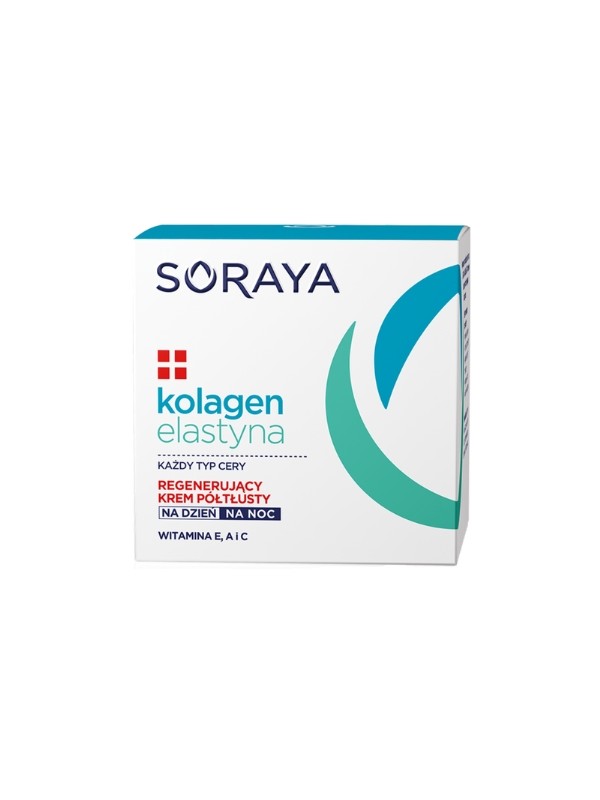 Soraya Kolagen + Elastyna regenerujący Krem półtłusty do twarzy Dzień/noc 50 ml