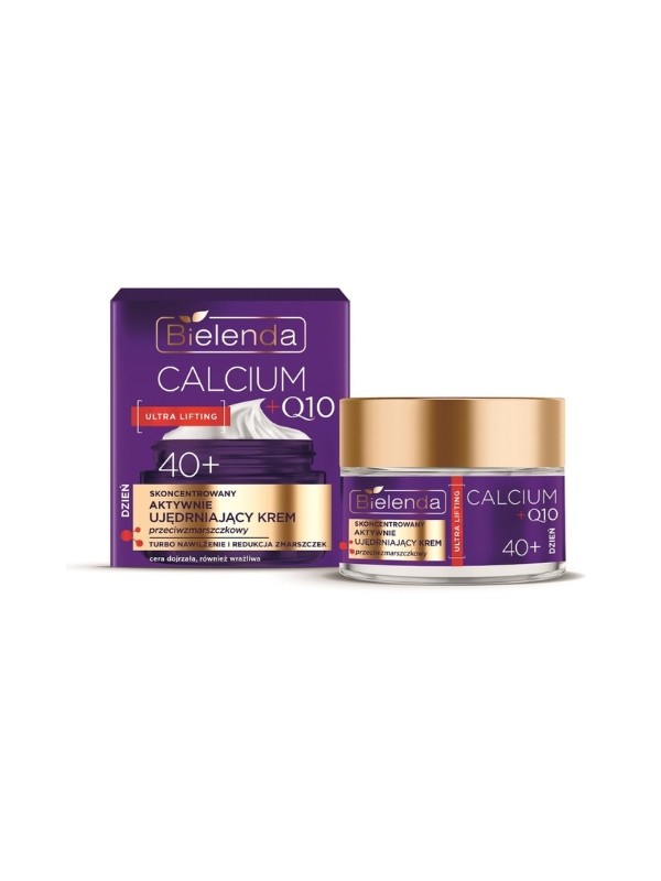 Bielenda CALCIUM + Q10 concentrated, actively firming Anti-wrinkle face cream 40+ for the day 50 ml