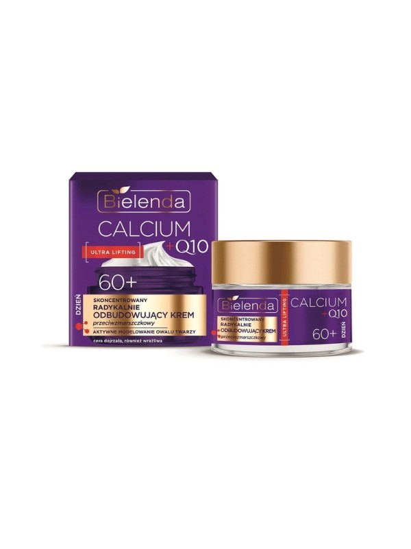 Bielenda CALCIUM + Q10 concentrated radically rebuilding anti-wrinkle face cream 60+ for the day 50 ml